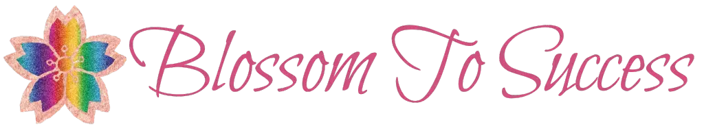 Blossom To Success logo in long format, representing Karen Hewitt’s digital marketing and social media strategy brand.