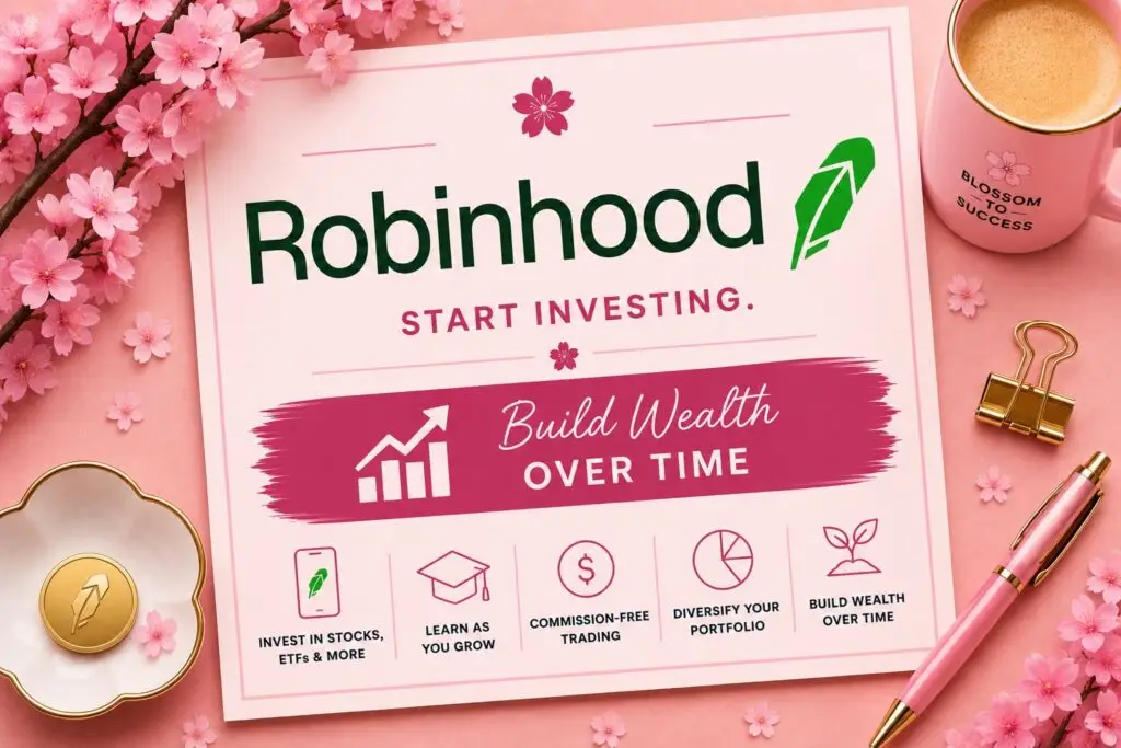 Robinhood investment platform for stocks, etfs, and long-term wealth building.