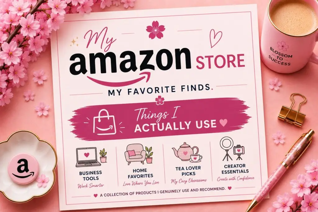 Amazon storefront featuring karen hewitt's favorite business tools, home products, and creator recommendations.