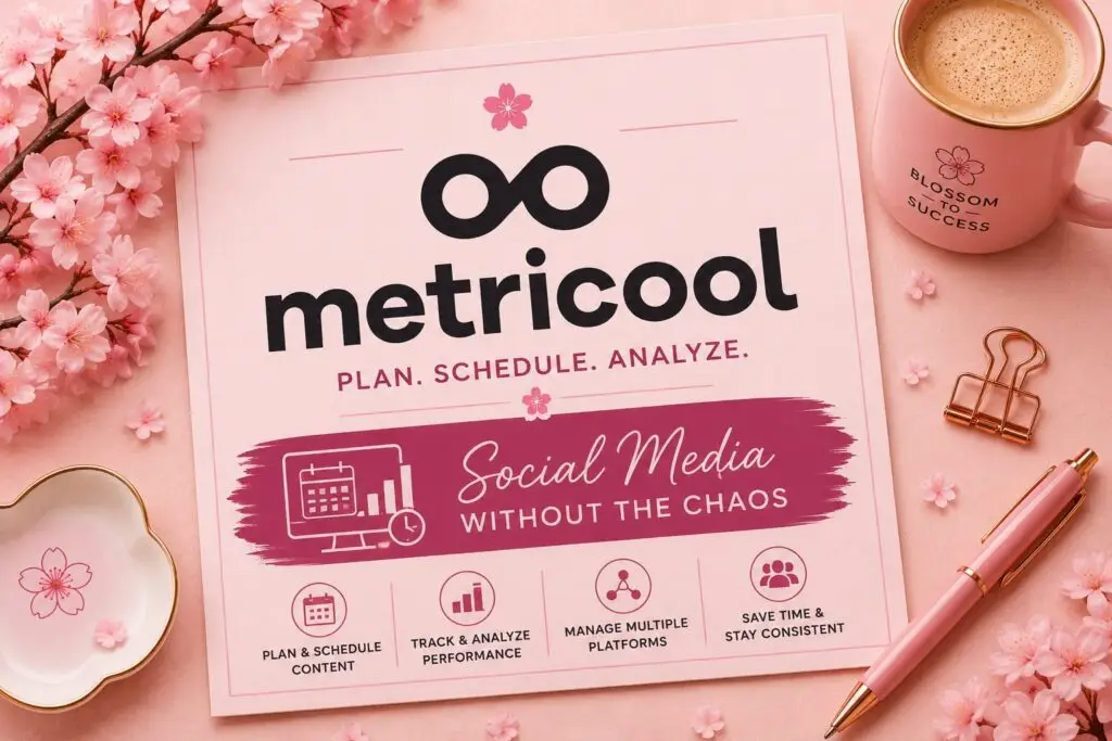 Metricool social media management platform for content scheduling, analytics, planning, and performance tracking.