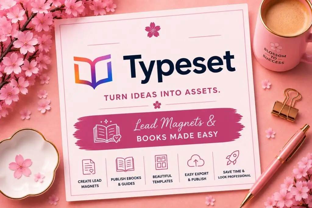 Typeset platform for creating lead magnets, ebooks, digital guides, workbooks, and professional publications.