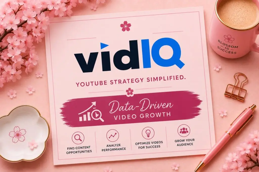 Vidiq youtube analytics and optimization platform for content creators and video marketing.