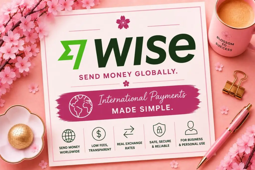 Wise international money transfer platform for global payments, business transactions, and currency exchange.